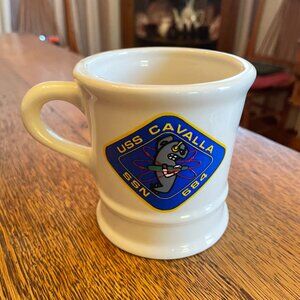 Vintage USS Cavalla SSN 684 (Great History) Crewman Coffee Cup Mug Mil-Ceram Co.
